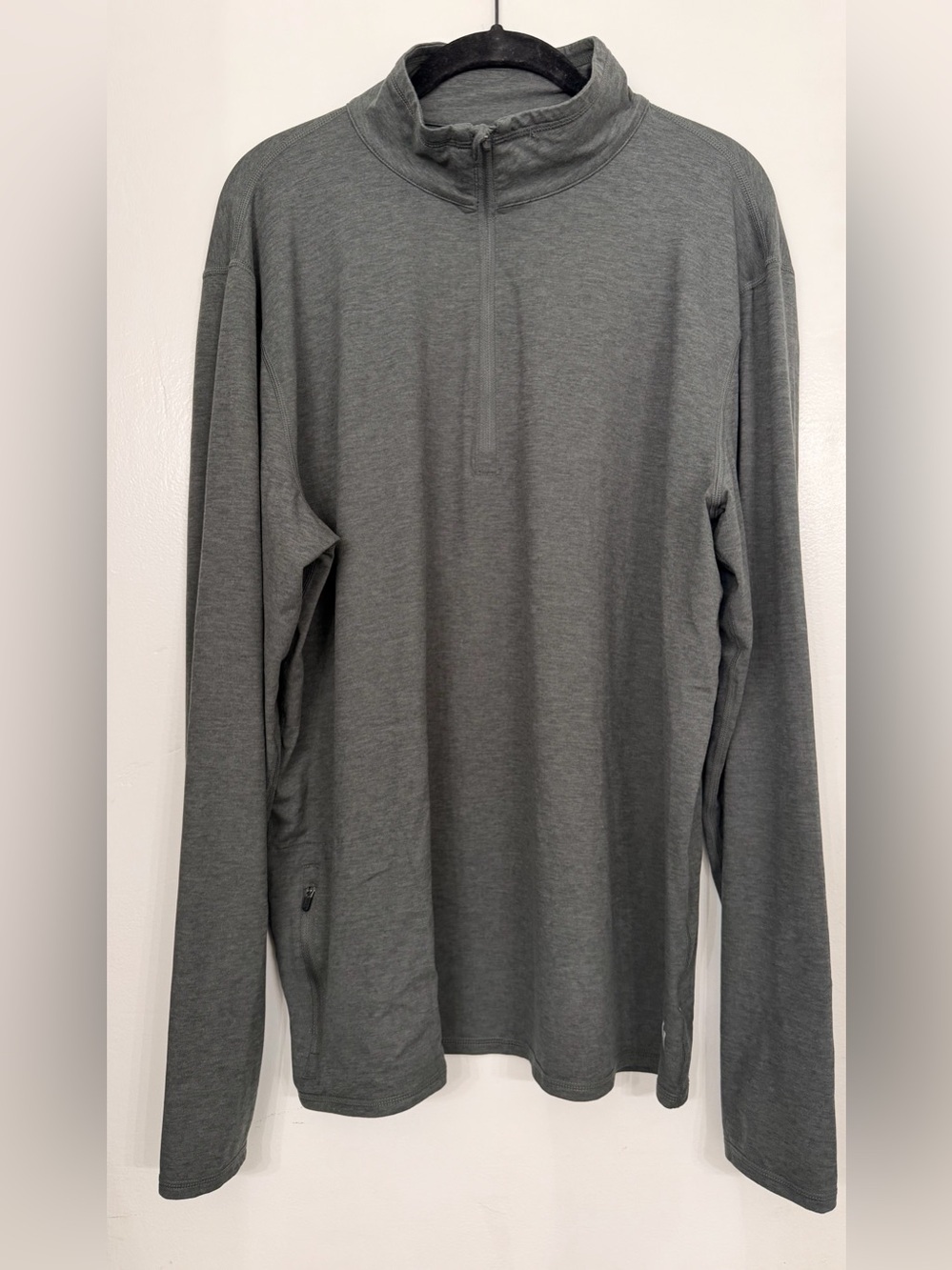 Vuori Ease Performance Half Zip Dark Grey Size XL